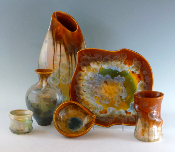 Ginny Conrow - Crystalline Glazed Porcelain Pottery